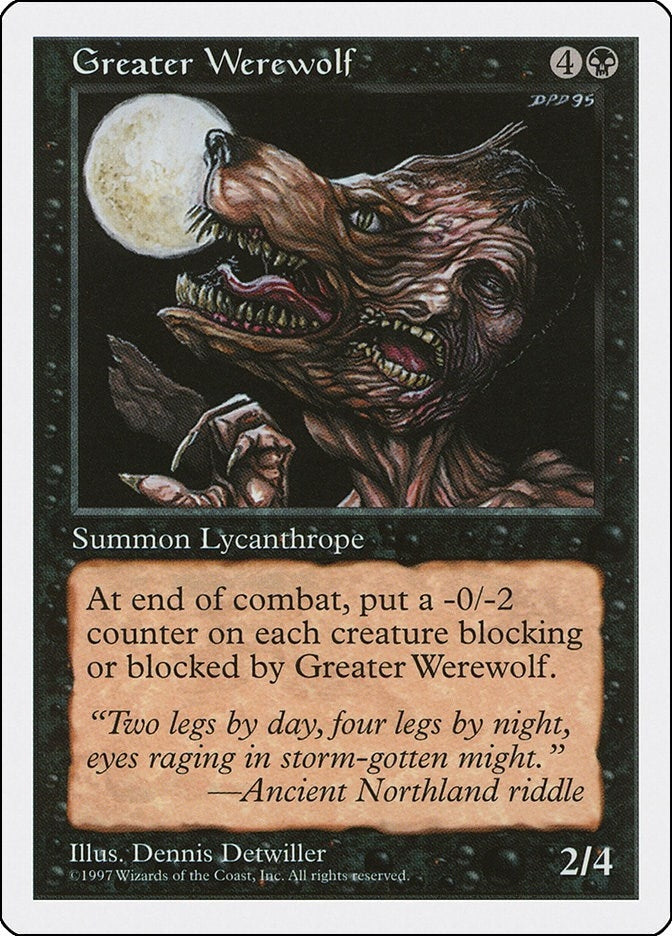 Image for Greater Werewolf [Fifth Edition] - Magic: The Gathering