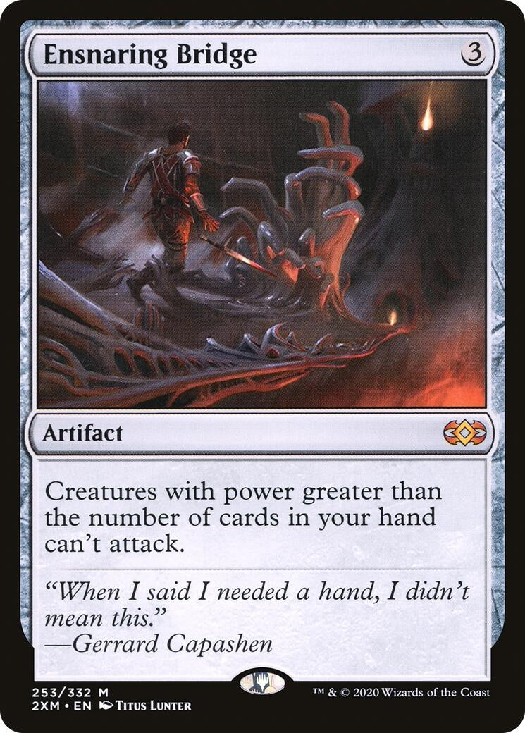 Image for Ensnaring Bridge (253) [Double Masters] - Magic: The Gathering