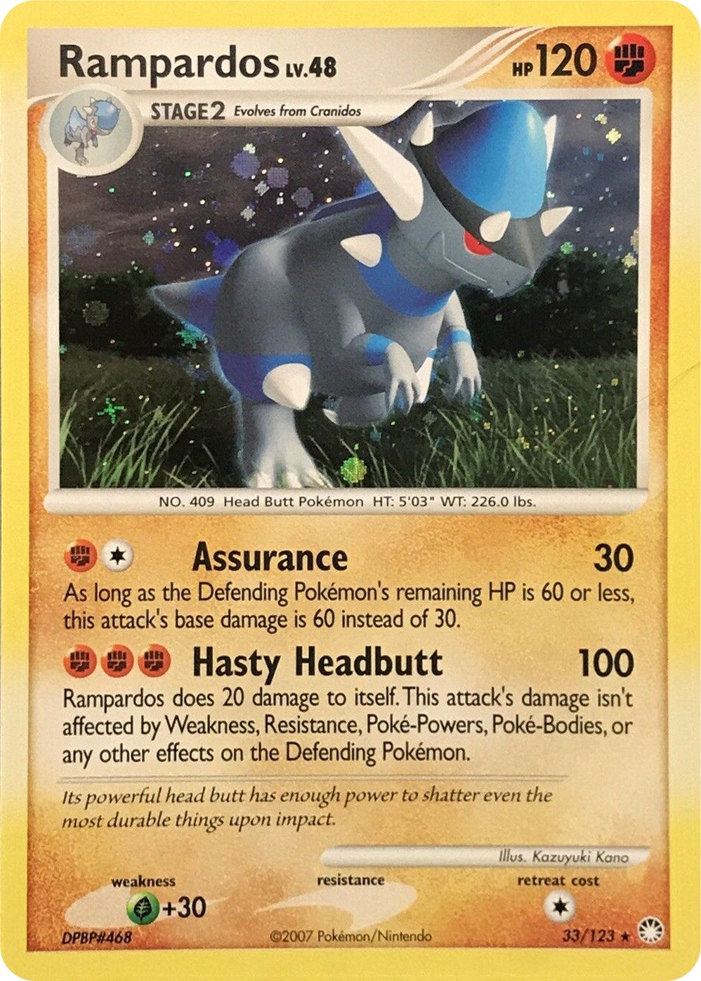 Image for Rampardos - 33/123 (Cosmos Holo) (033/123) [Deck Exclusives] - Pokemon