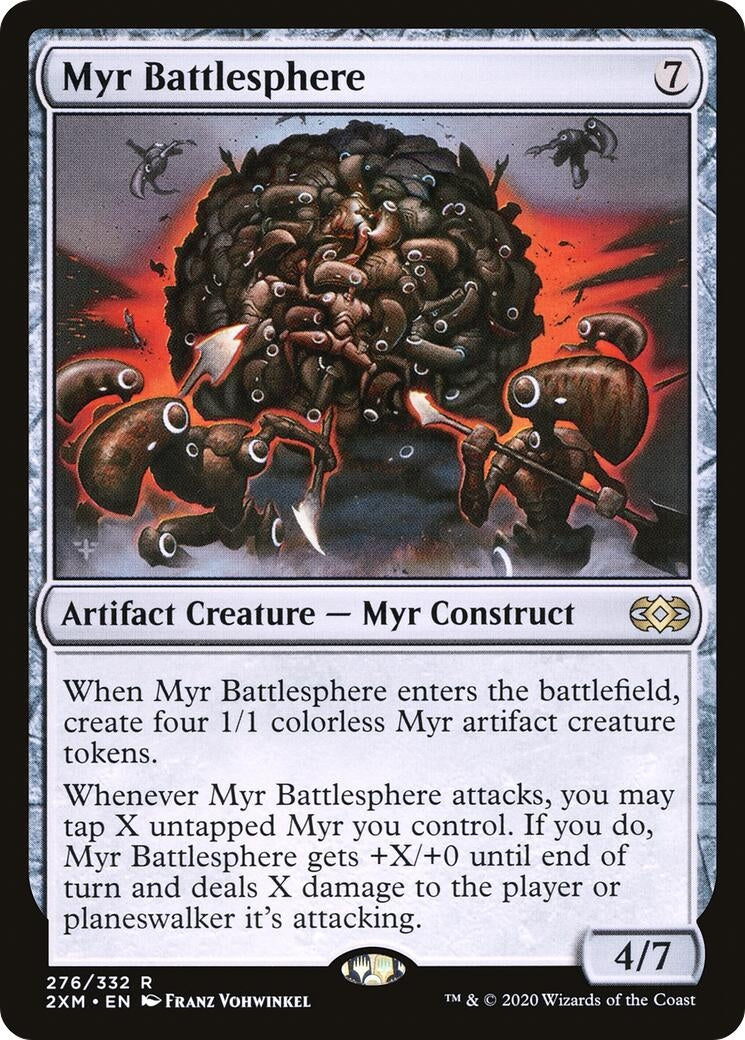 Image for Myr Battlesphere (276) [Double Masters] - Magic: The Gathering