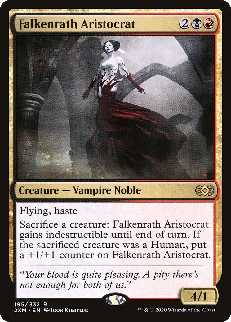 Image for Falkenrath Aristocrat (195) [Double Masters] - Magic: The Gathering