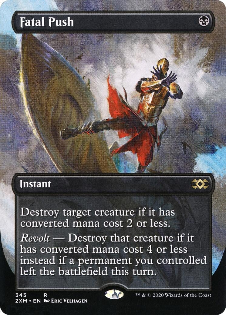 Image for Fatal Push (Borderless) (343) [Double Masters] - Magic: The Gathering