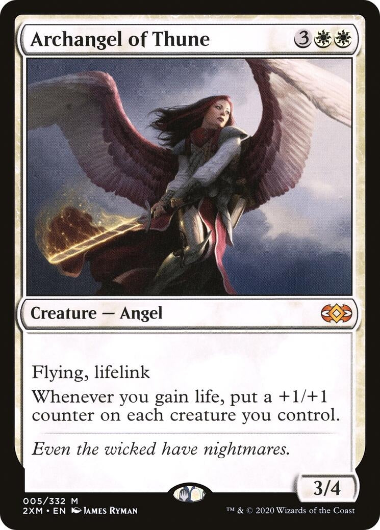 Image for Archangel of Thune (5) [Double Masters] - Magic: The Gathering