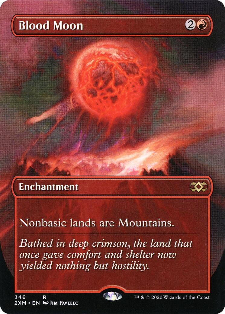 Image for Blood Moon (Borderless) (346) [Double Masters] - Magic: The Gathering