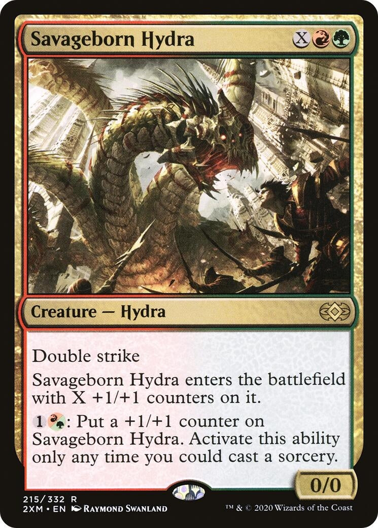 Image for Savageborn Hydra (215) [Double Masters] - Magic: The Gathering