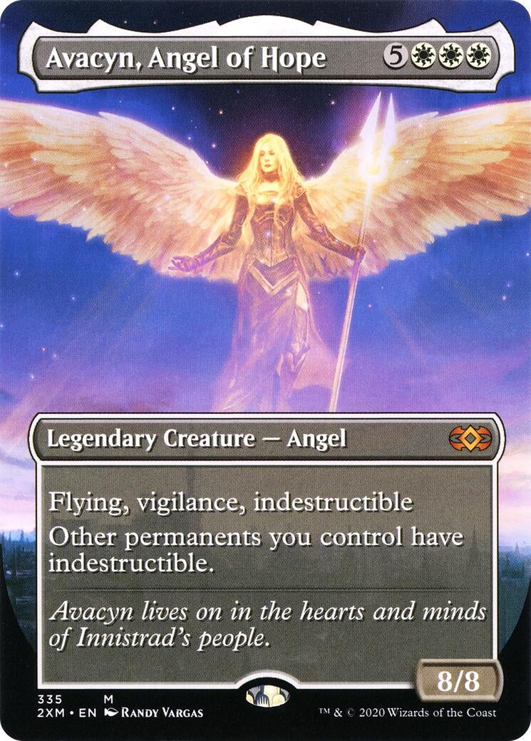 Image for Avacyn, Angel of Hope (Borderless) (335) [Double Masters] - Magic: The Gathering