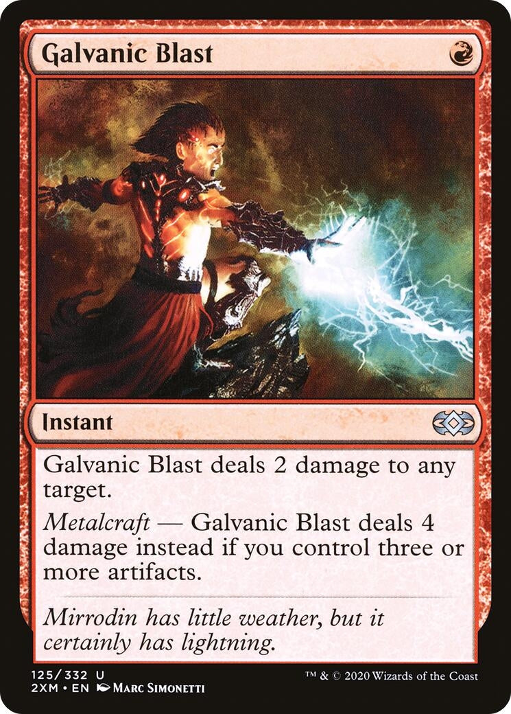 Image for Galvanic Blast (125) [Double Masters] - Magic: The Gathering