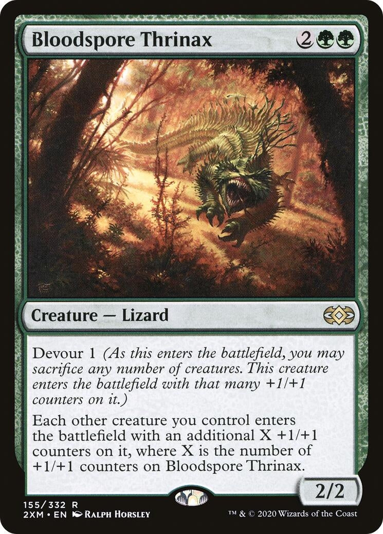 Image for Bloodspore Thrinax (155) [Double Masters] - Magic: The Gathering