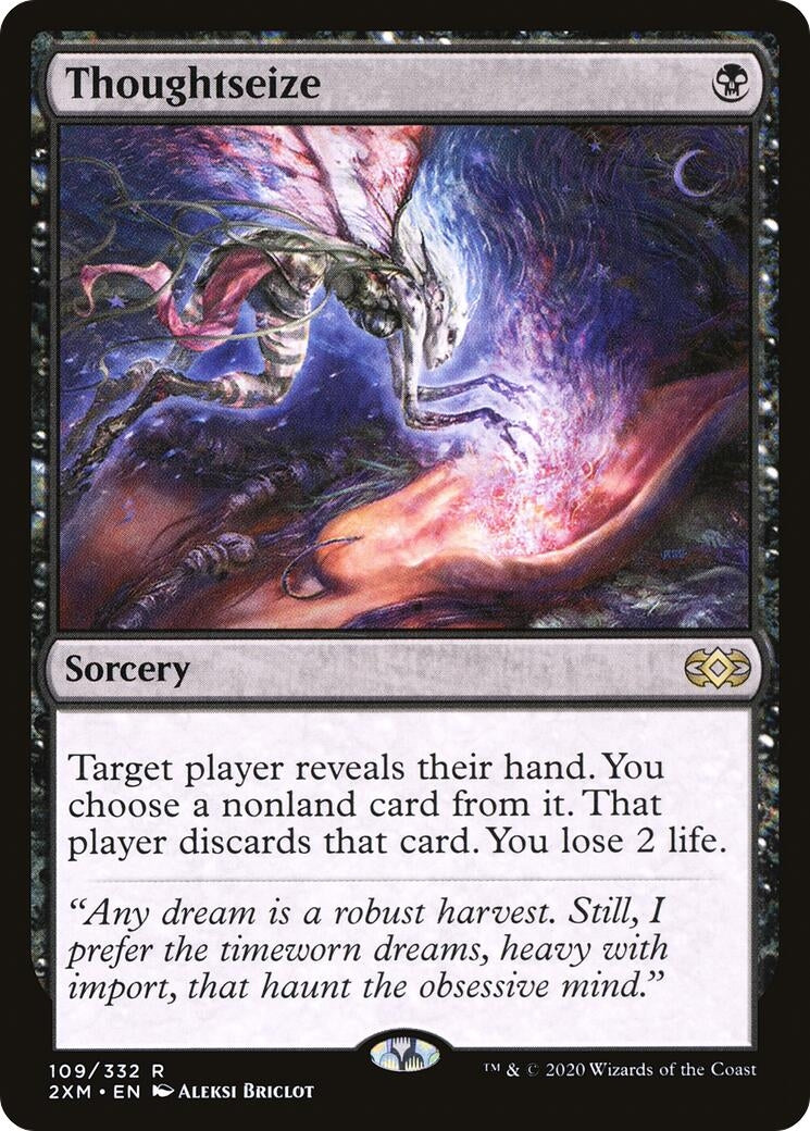 Image for Thoughtseize (109) [Double Masters] - Magic: The Gathering