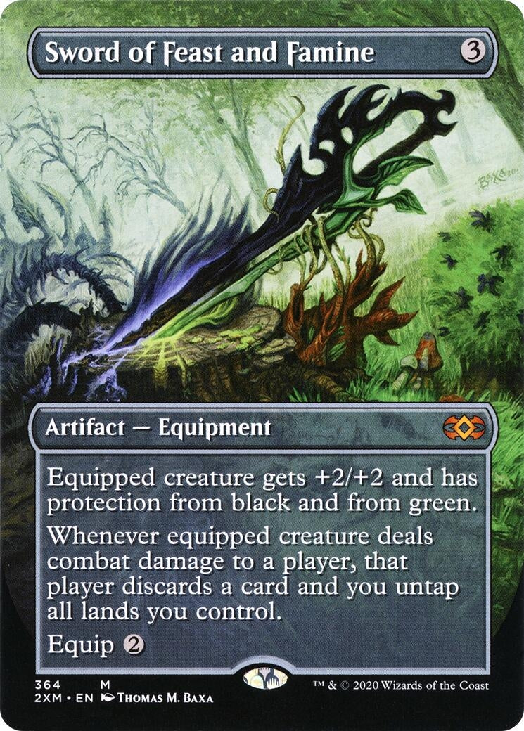 Image for Sword of Feast and Famine (Borderless) (364) [Double Masters] - Magic: The Gathering