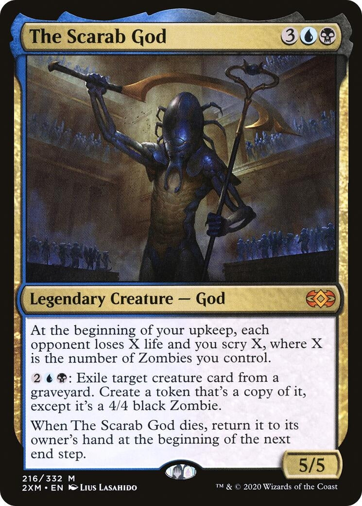 Image for The Scarab God (216) [Double Masters] - Magic: The Gathering