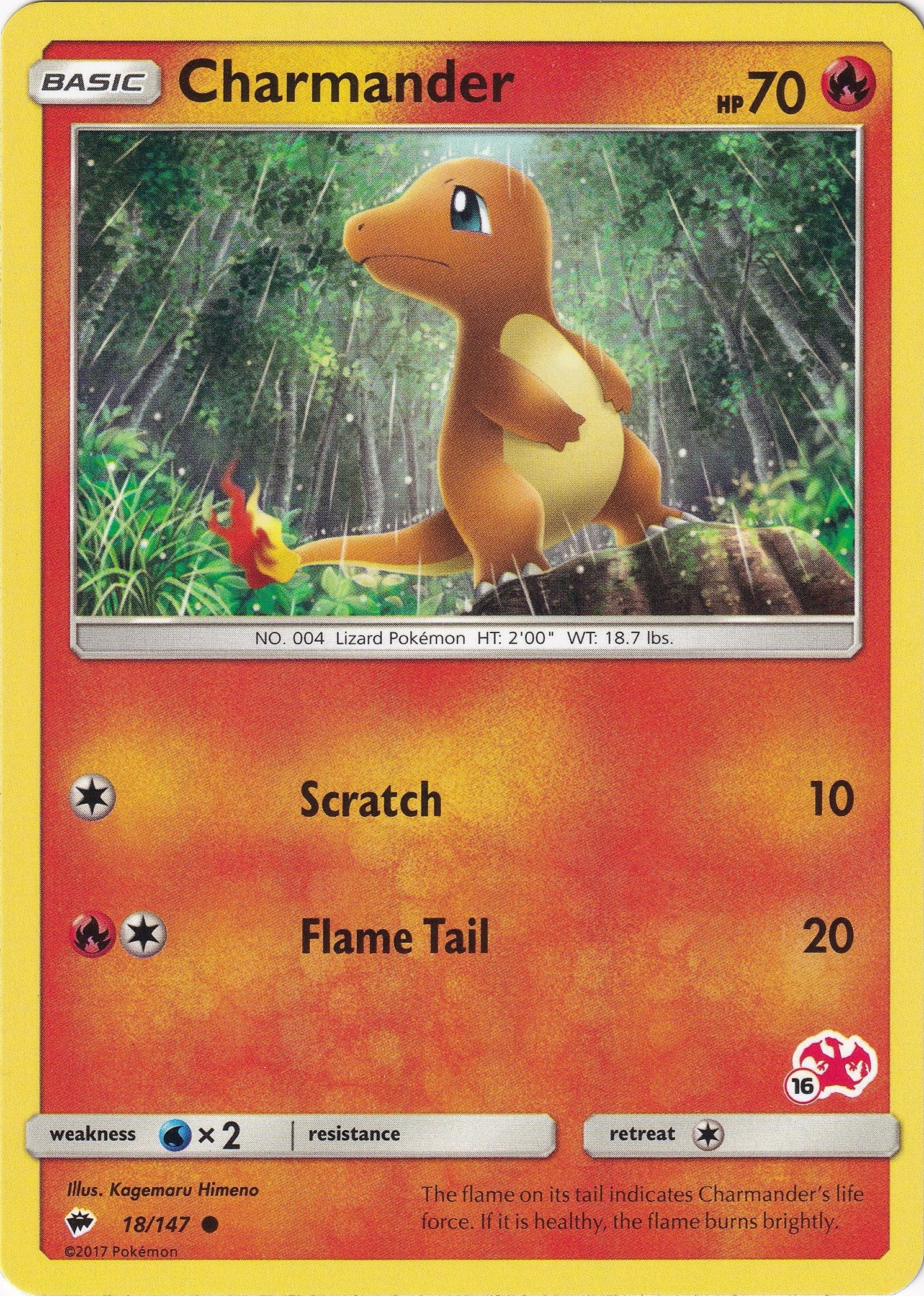Image for Charmander - 18/147 (#16 Charizard Stamped) (018/147) [Battle Academy] - Pokemon