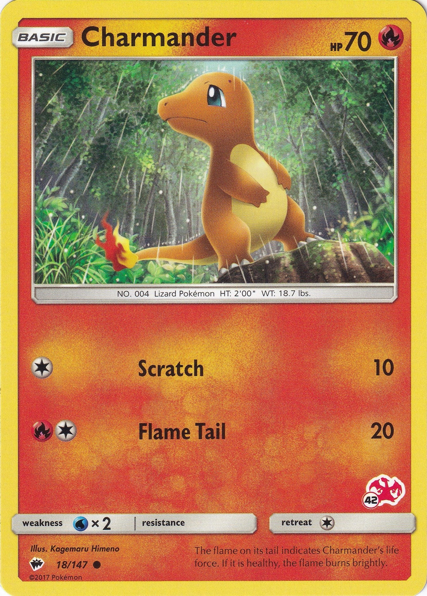 Image for Charmander - 18/147 (#42 Charizard Stamped) (018/147) [Battle Academy] - Pokemon