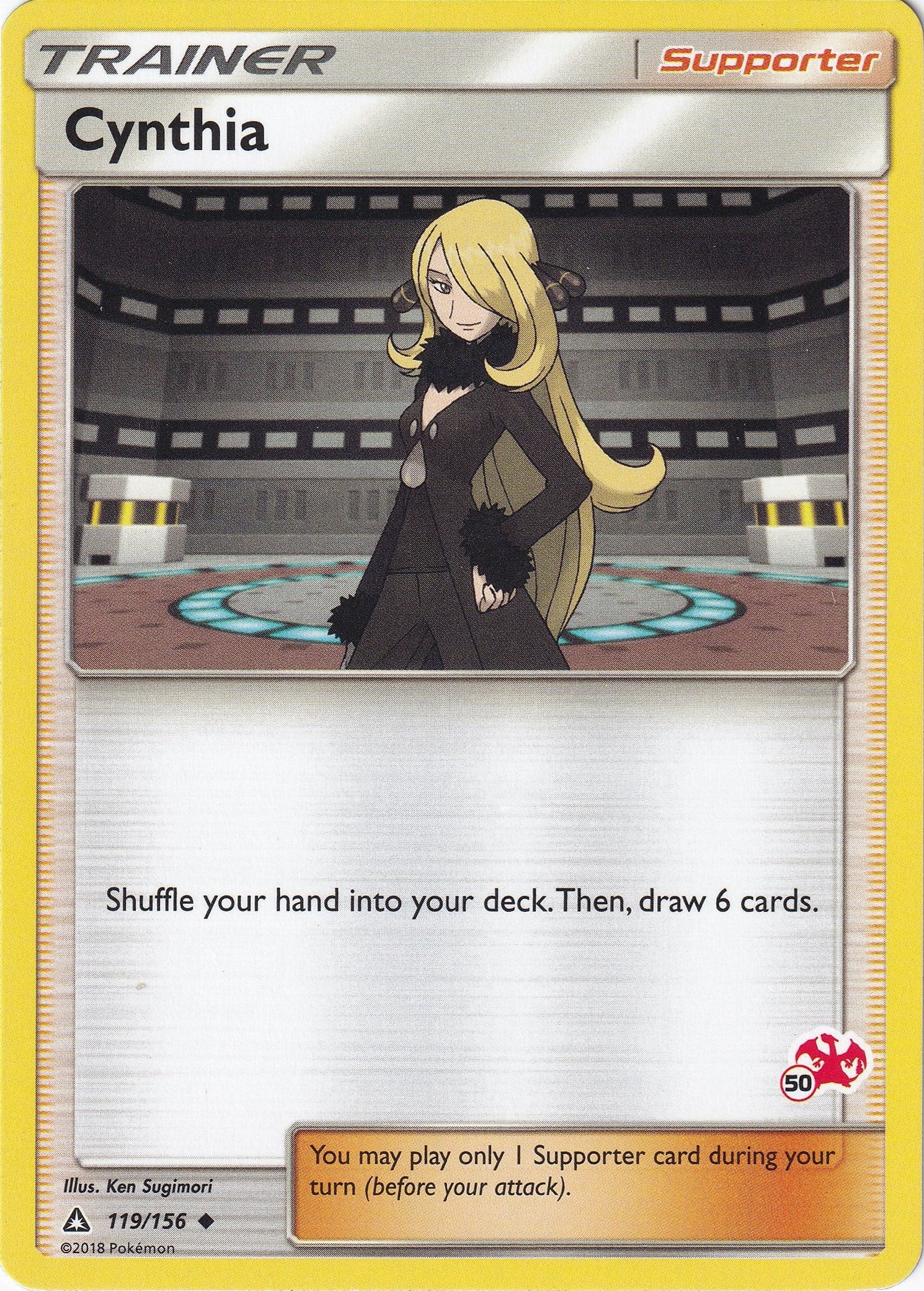 Image for Cynthia - 119/156 (#50 Charizard Stamped) (119/156) [Battle Academy] - Pokemon