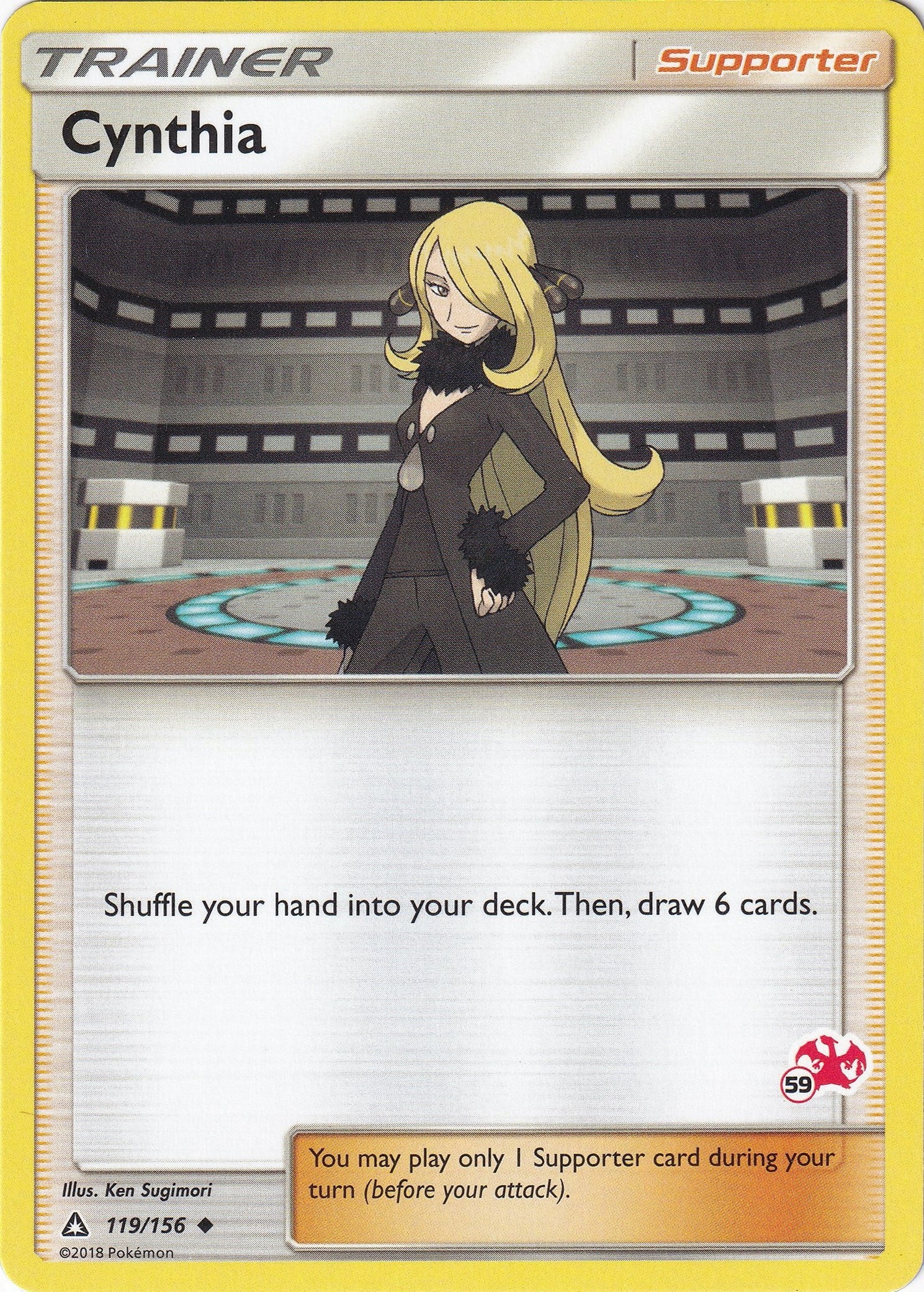 Image for Cynthia - 119/156 (#59 Charizard Stamped) (119/156) [Battle Academy] - Pokemon