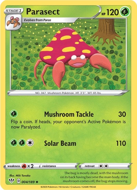 Image for Parasect (004/189) [SWSH03: Darkness Ablaze] - Pokemon