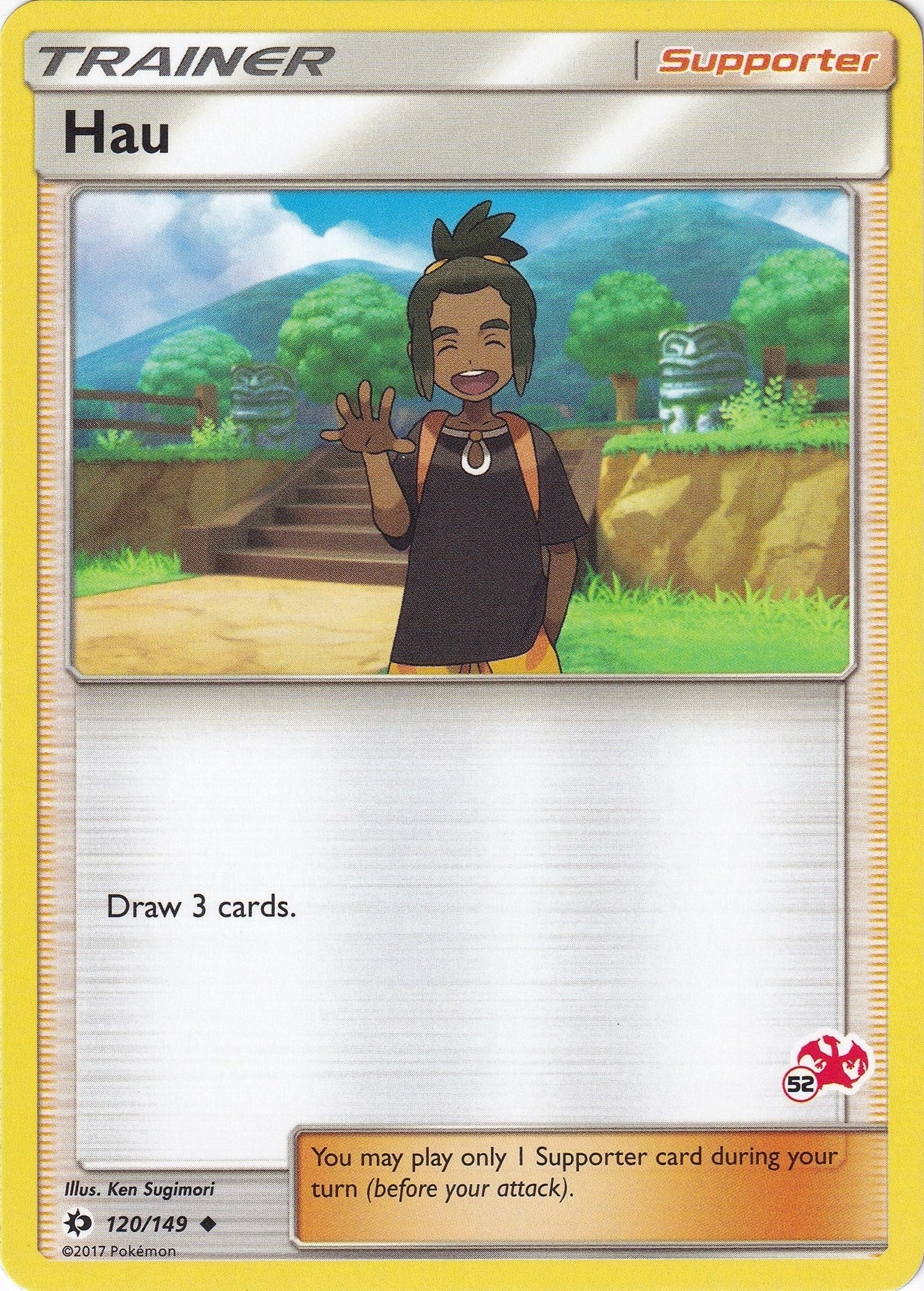 Image for Hau - 120/149 (#52 Charizard Stamped) (120/149) [Battle Academy] - Pokemon