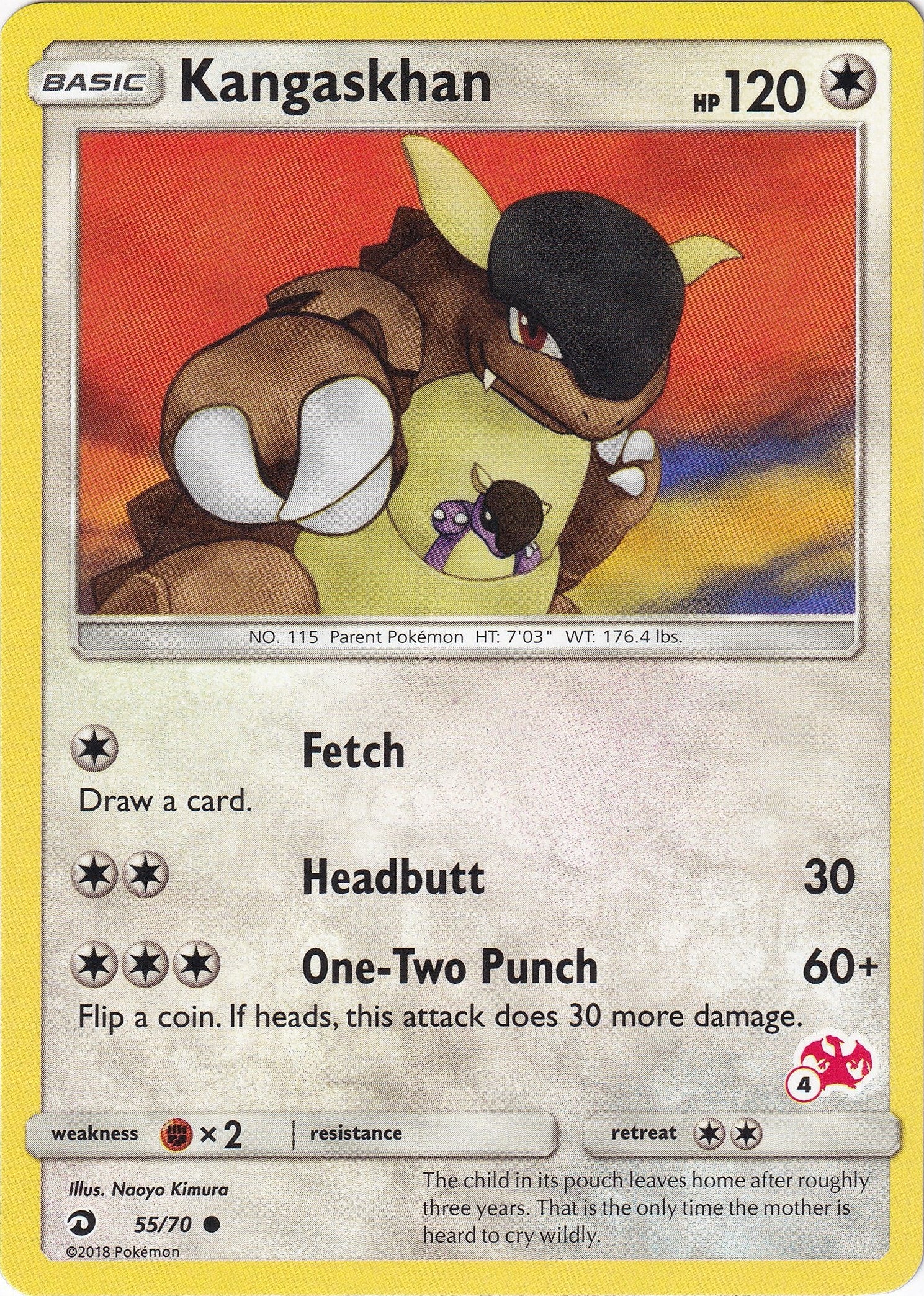 Image for Kangaskhan - 55/70 (#4 Charizard Stamped) (055/070) [Battle Academy] - Pokemon