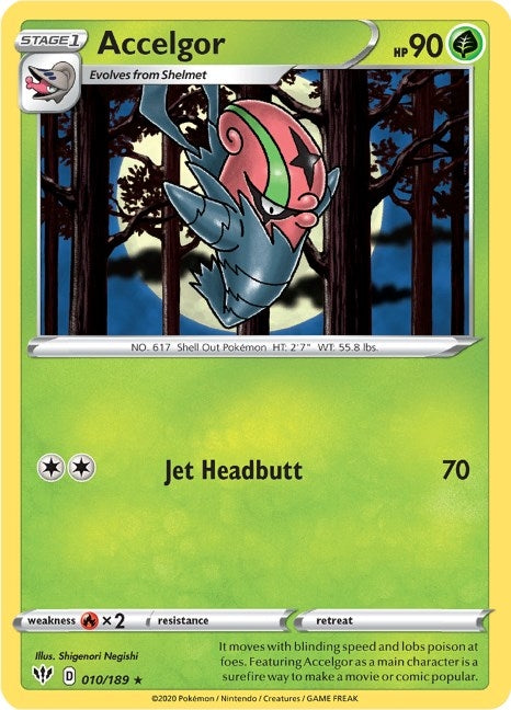 Image for Accelgor (010/189) [SWSH03: Darkness Ablaze] - Pokemon