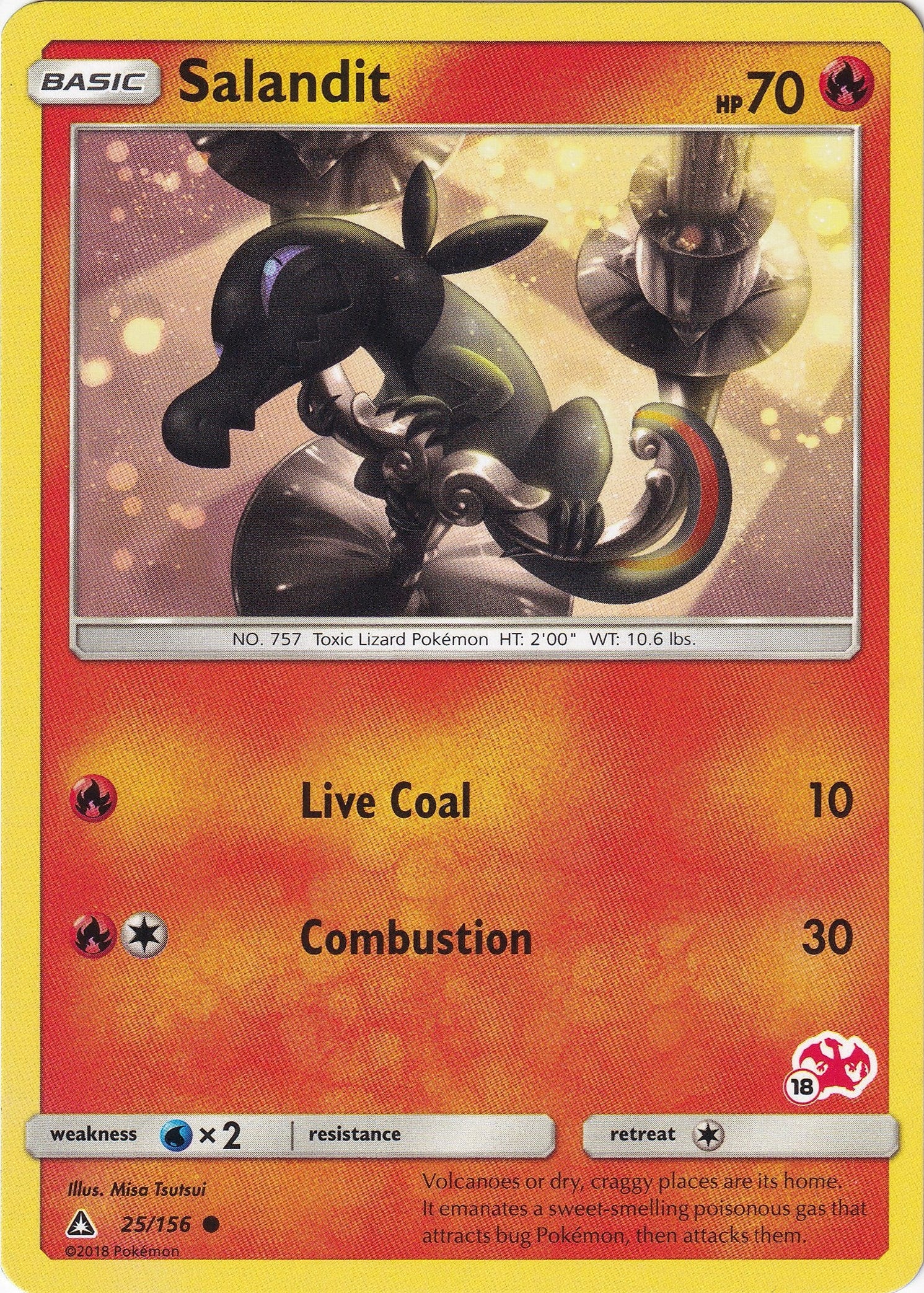Image for Salandit - 25/156 (#18 Charizard Stamped) (025/156) [Battle Academy] - Pokemon