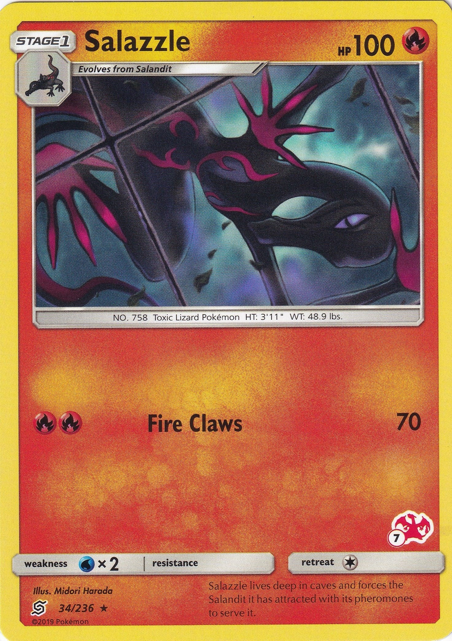 Image for Salazzle - 34/236 (#7 Charizard Stamped) (034/236) [Battle Academy] - Pokemon