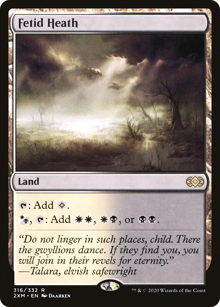 Image for Fetid Heath (316) [Double Masters] - Magic: The Gathering
