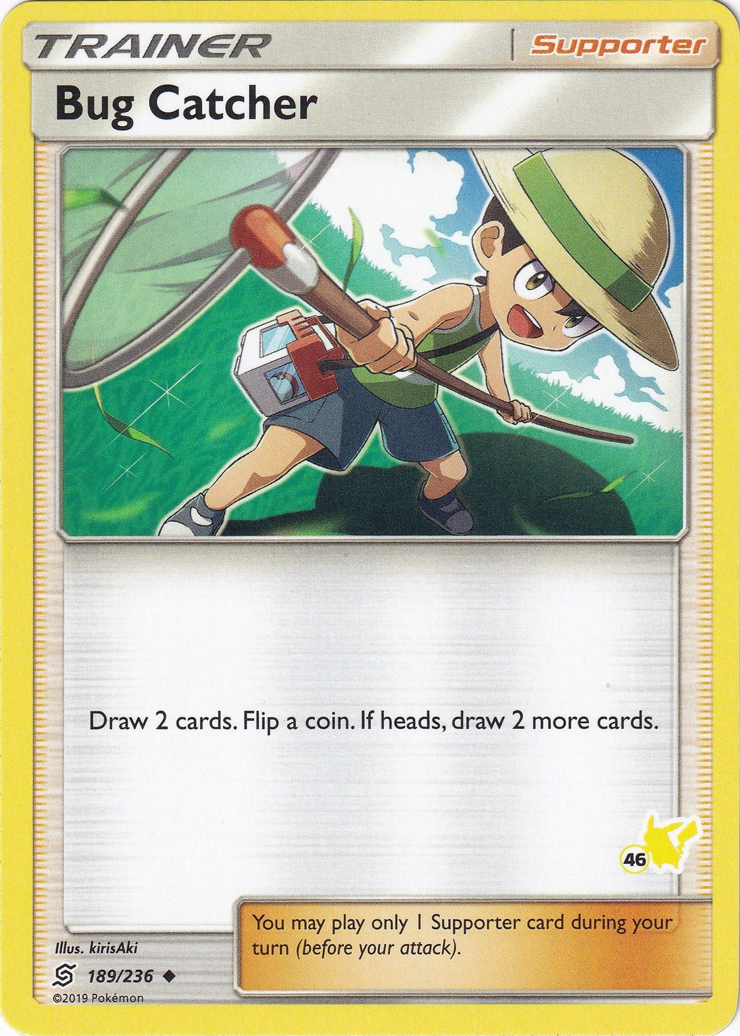 Image for Bug Catcher - 189/236 (#46 Pikachu Stamped) (189/236) [Battle Academy] - Pokemon