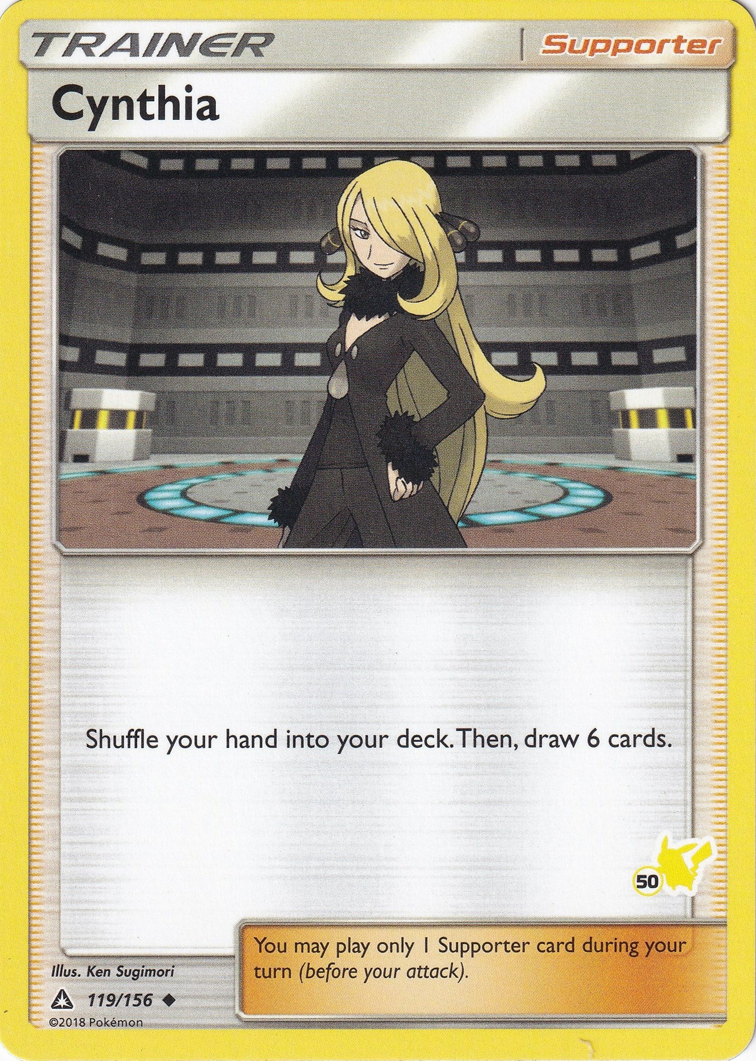 Image for Cynthia - 119/156 (#50 Pikachu Stamped) (119/156) [Battle Academy] - Pokemon