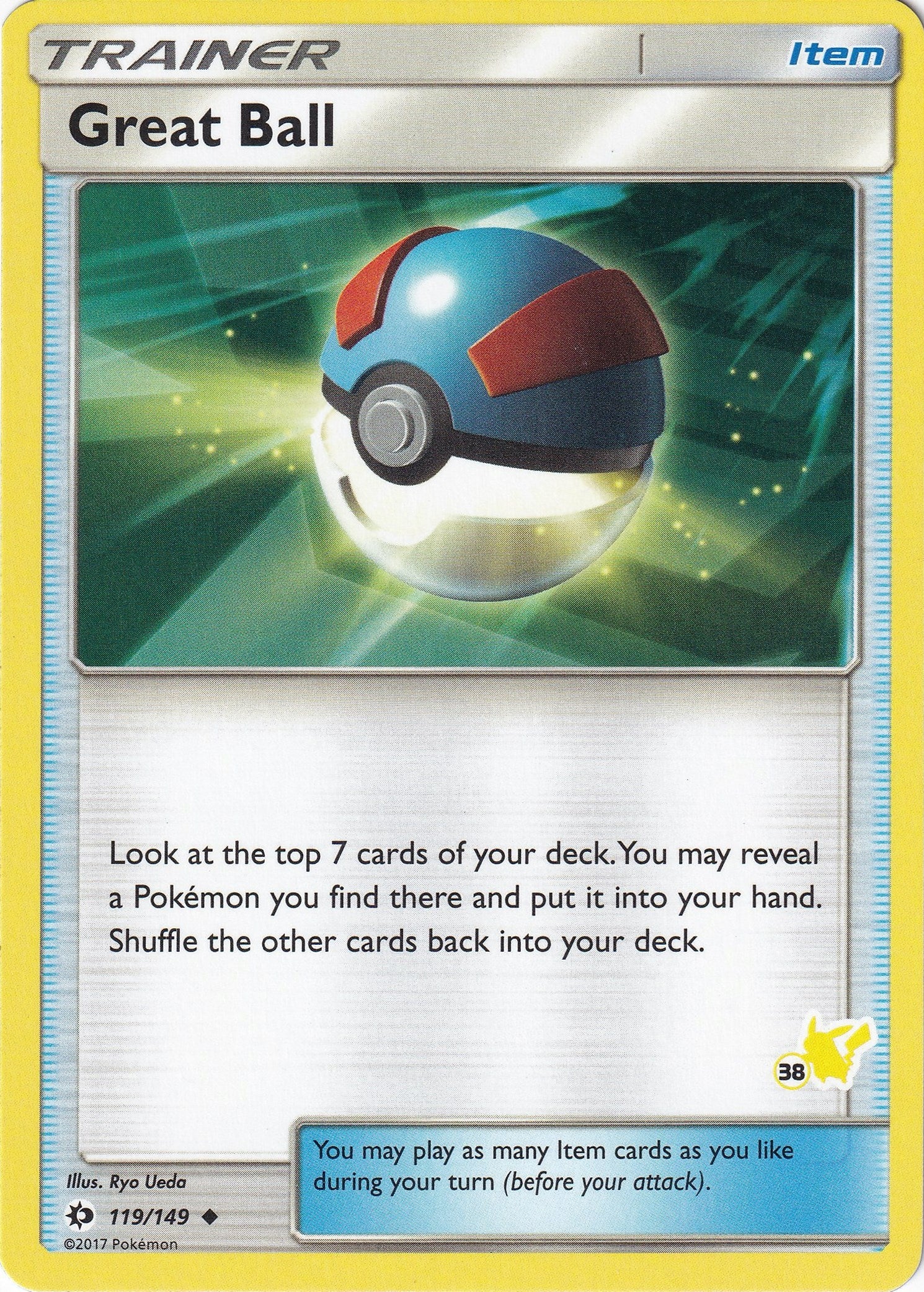 Image for Great Ball - 119/149 (#38 Pikachu Stamped) (119/149) [Battle Academy] - Pokemon