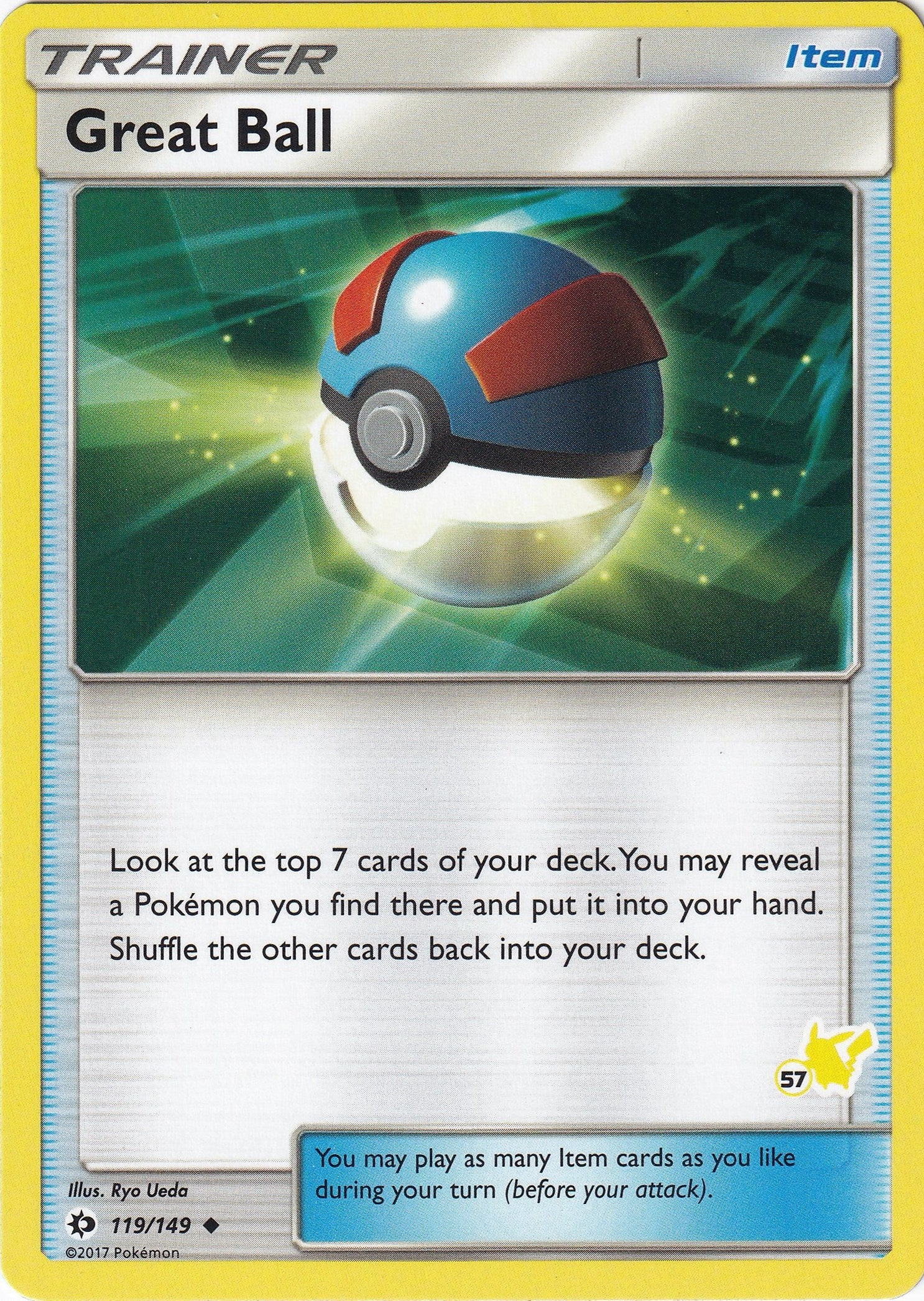 Image for Great Ball - 119/149 (#57 Pikachu Stamped) (119/149) [Battle Academy] - Pokemon