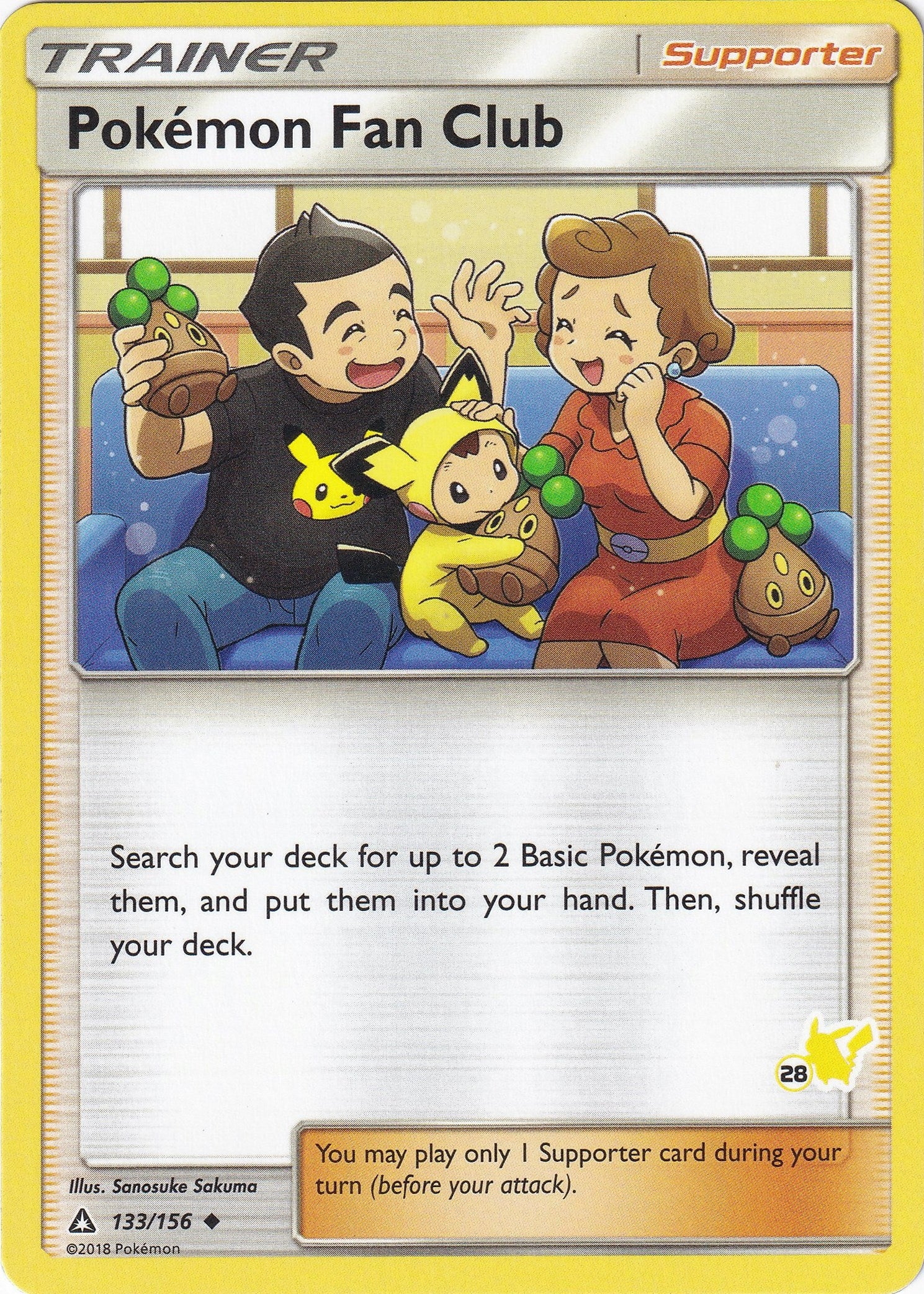Image for Pokemon Fan Club - 133/156 (#28 Pikachu Stamped) (133/156) [Battle Academy] - Pokemon