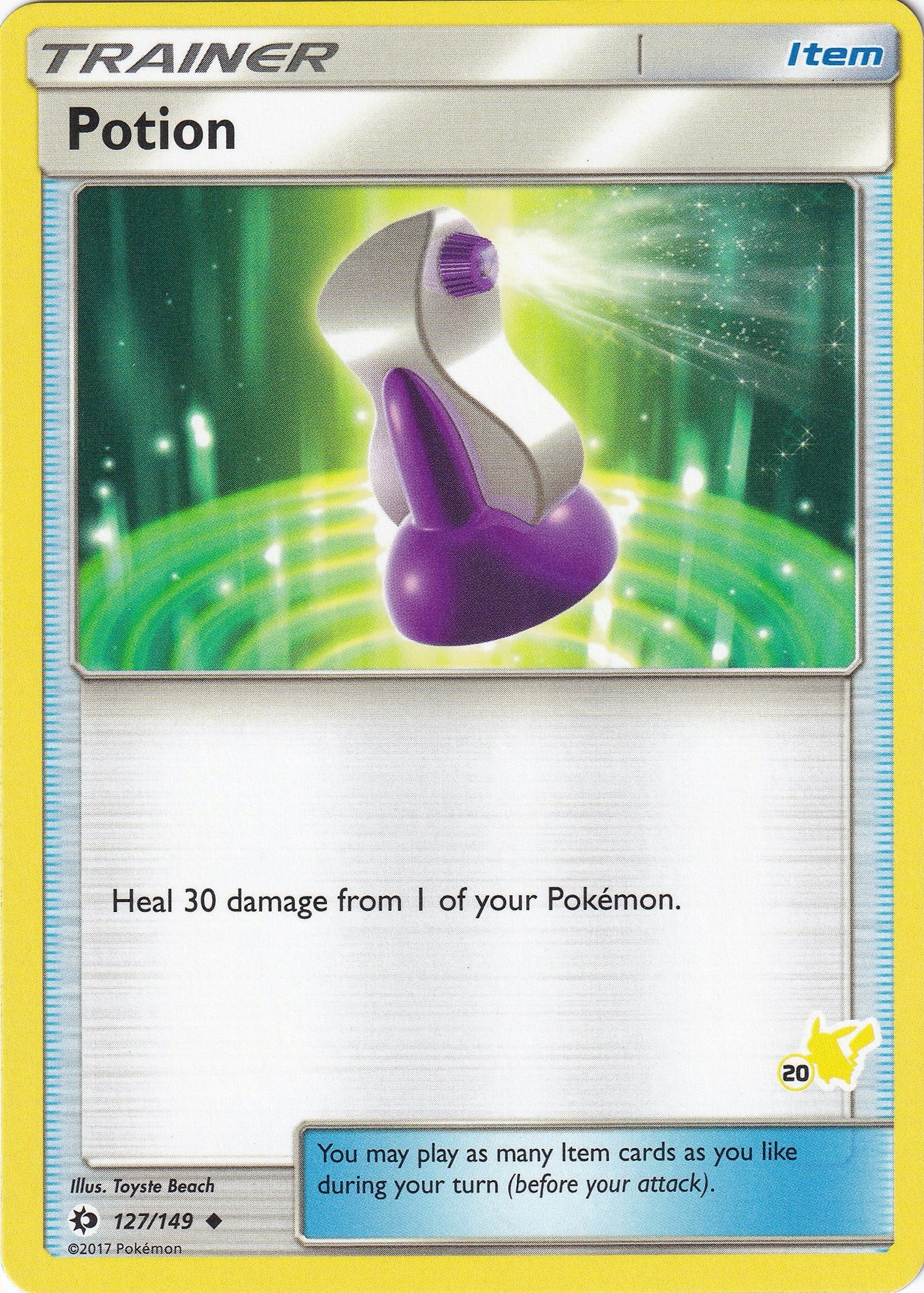 Image for Potion - 127/149 (#20 Pikachu Stamped) (127/149) [Battle Academy] - Pokemon
