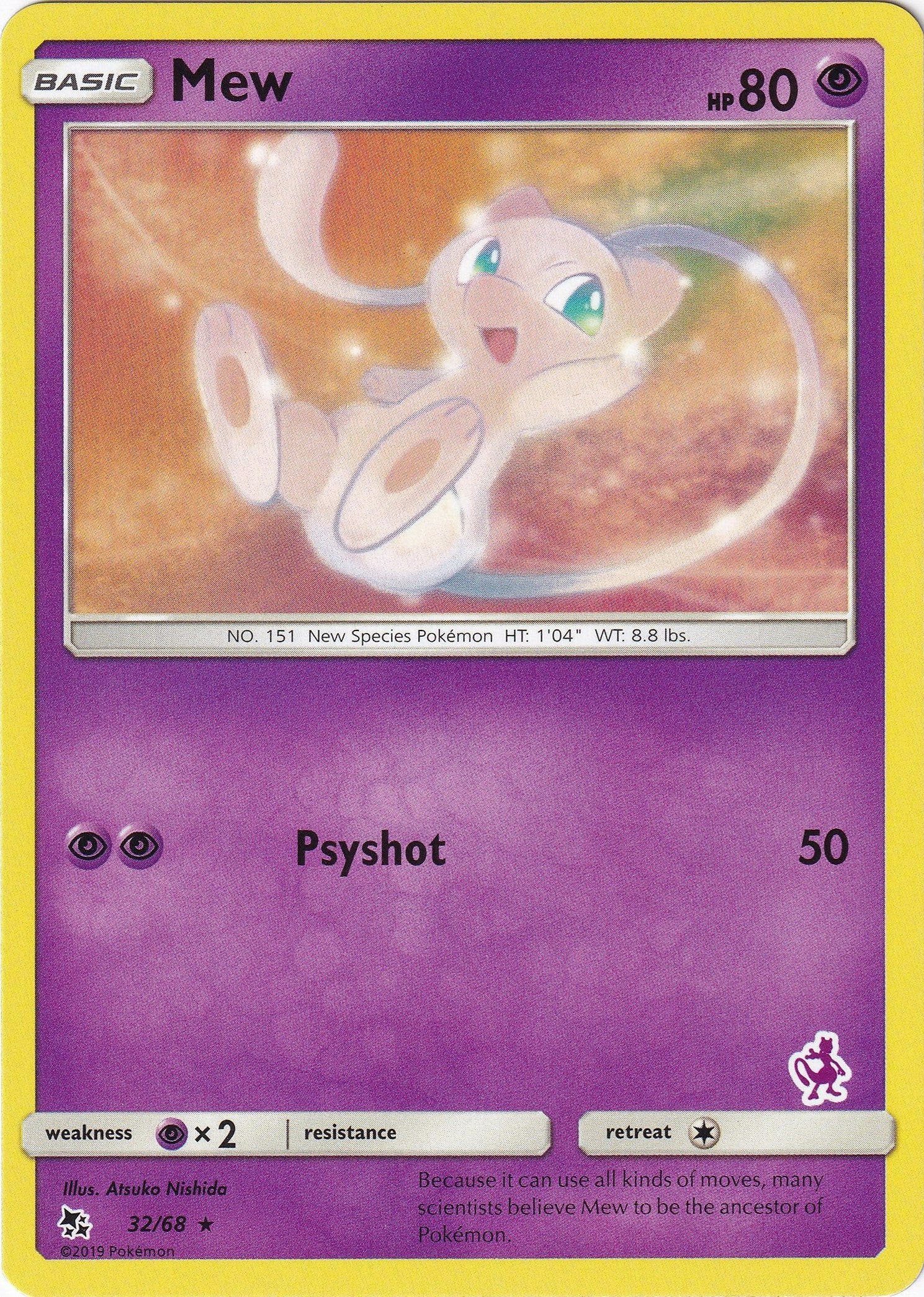 Image for Mew - 32/68 (Mewtwo Stamped) (032/068) [Battle Academy] - Pokemon