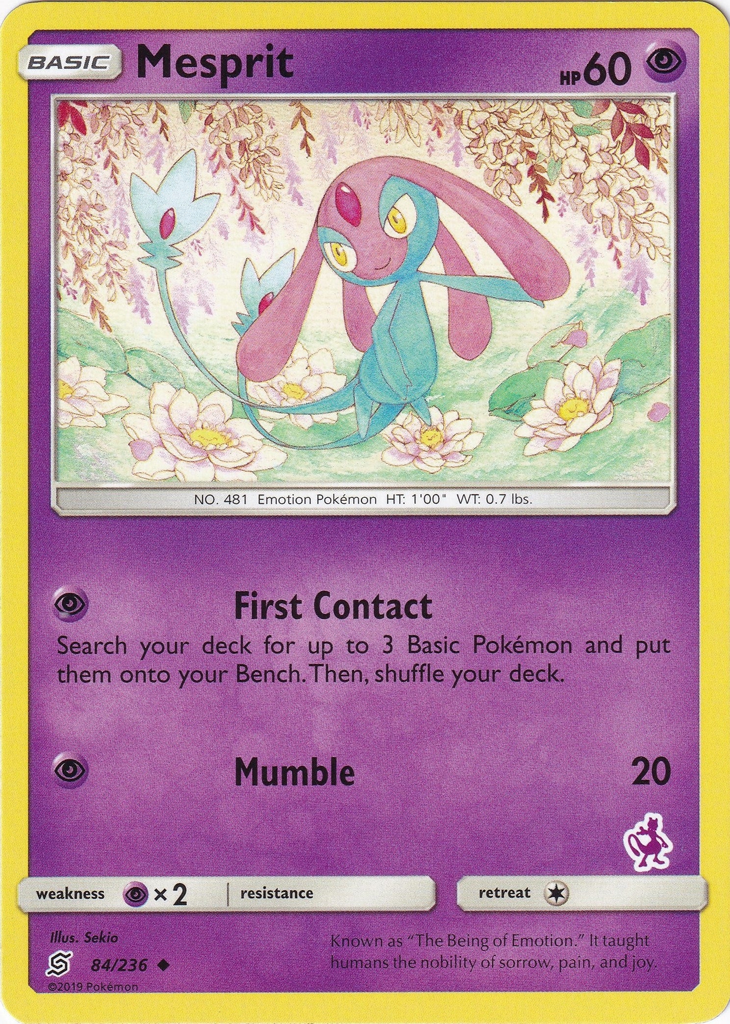 Image for Mesprit - 84/236 (Mewtwo Stamped) (084/236) [Battle Academy] - Pokemon