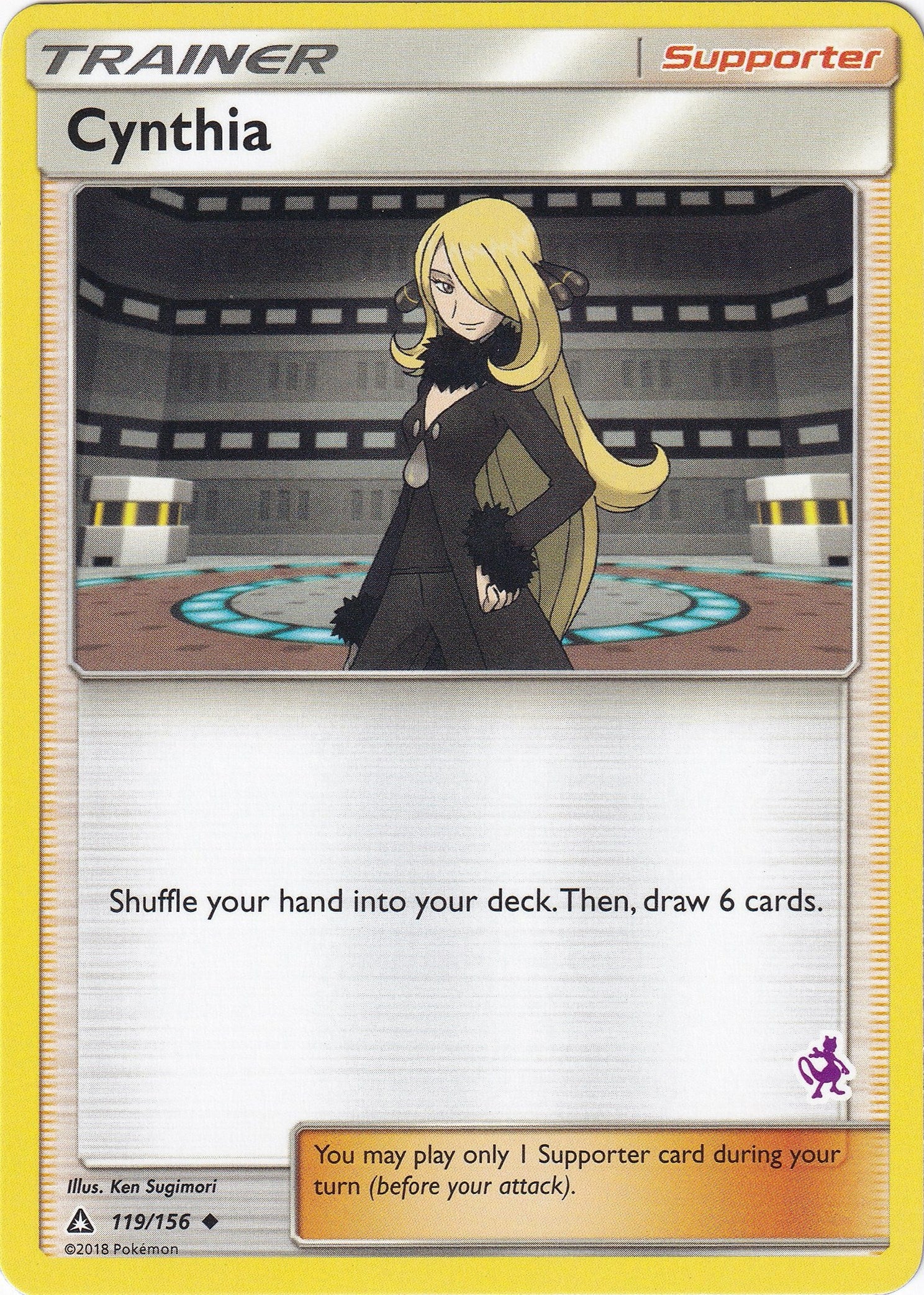 Image for Cynthia - 119/156 (Mewtwo Stamped) (119/156) [Battle Academy] - Pokemon