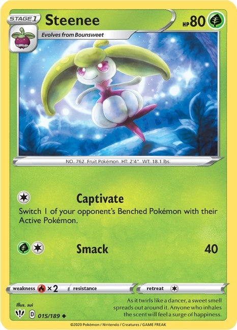 Image for Steenee (015/189) [SWSH03: Darkness Ablaze] - Pokemon