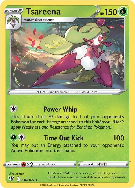 Image for Tsareena (016/189) [SWSH03: Darkness Ablaze] - Pokemon