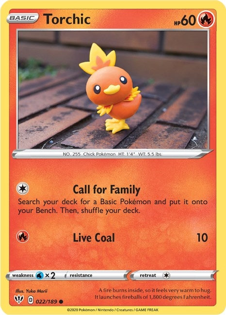 Image for Torchic (022/189) [SWSH03: Darkness Ablaze] - Pokemon