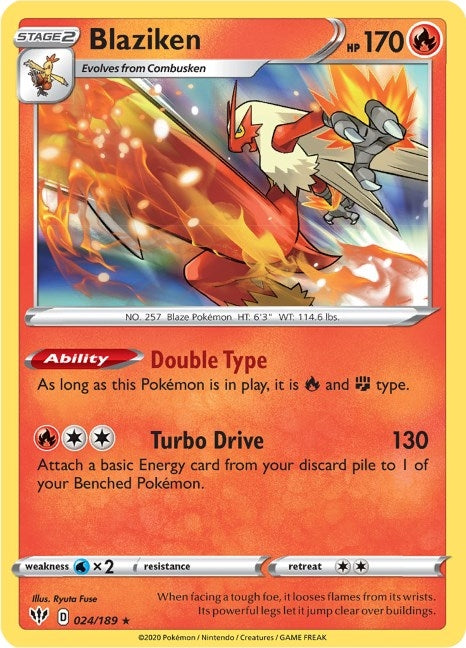 Image for Blaziken (024/189) [SWSH03: Darkness Ablaze] - Pokemon