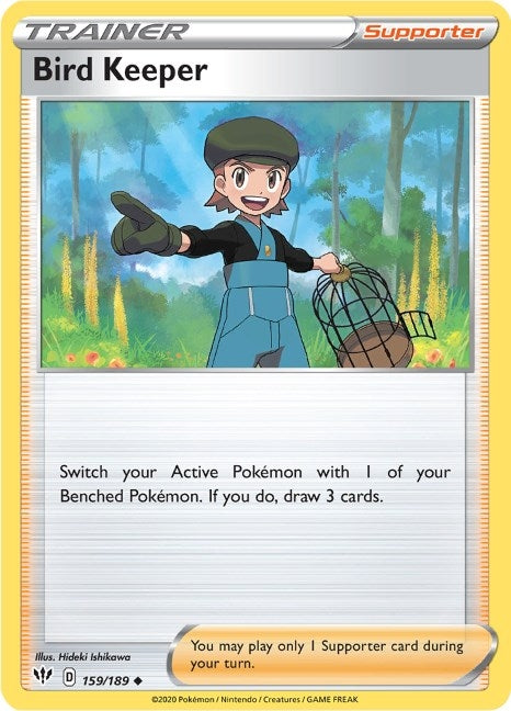 Image for Bird Keeper (159/189) [SWSH03: Darkness Ablaze] - Pokemon