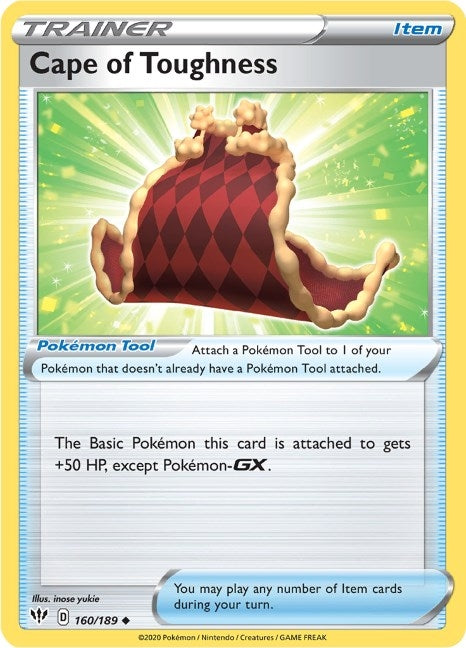 Image for Cape of Toughness (160/189) [SWSH03: Darkness Ablaze] - Pokemon