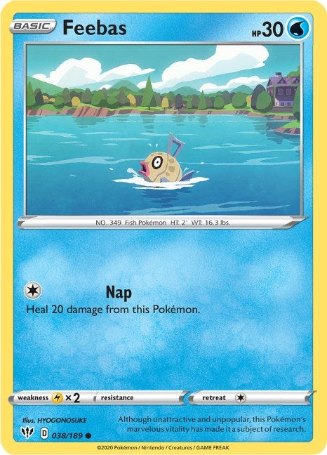 Image for Feebas (038/189) [SWSH03: Darkness Ablaze] - Pokemon
