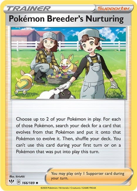 Image for Pokemon Breeder's Nurturing (166/189) [SWSH03: Darkness Ablaze] - Pokemon