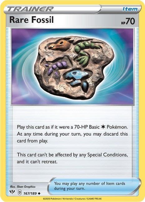 Image for Rare Fossil (167/189) [SWSH03: Darkness Ablaze] - Pokemon