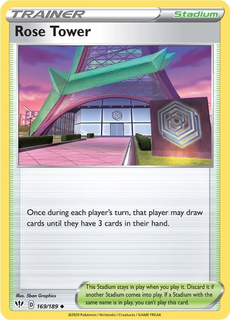Image for Rose Tower (169/189) [SWSH03: Darkness Ablaze] - Pokemon