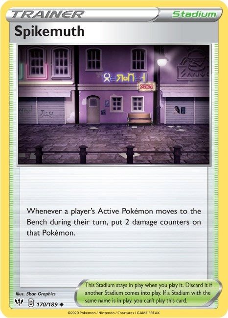 Image for Spikemuth (170/189) [SWSH03: Darkness Ablaze] - Pokemon