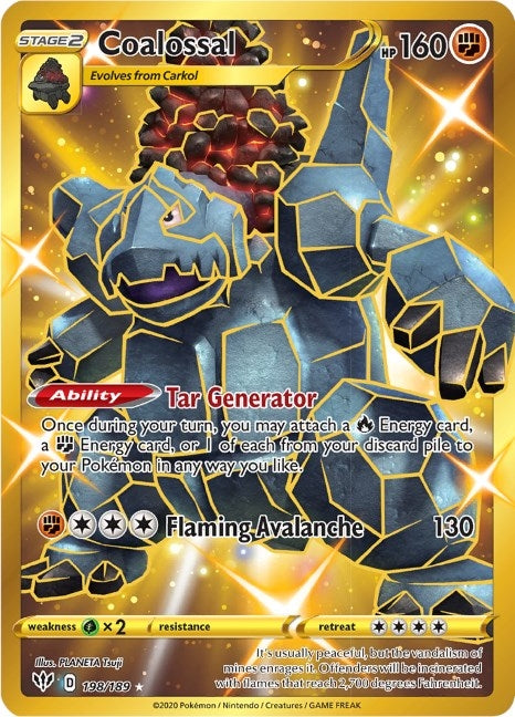 Image for Coalossal (Secret) (198/189) [SWSH03: Darkness Ablaze] - Pokemon
