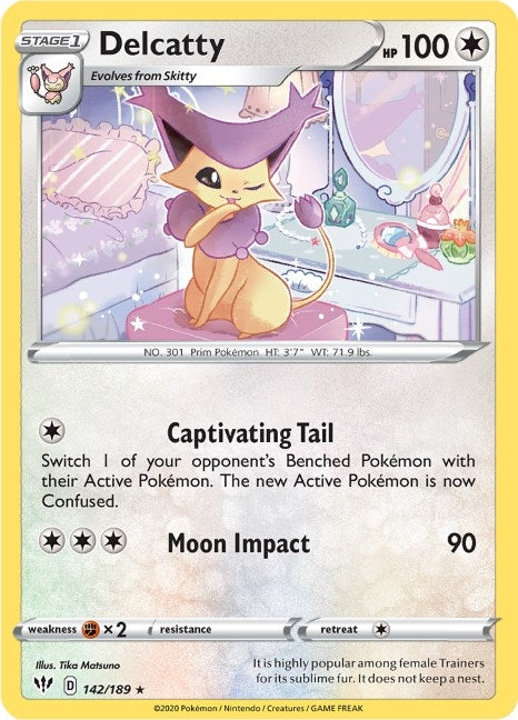 Image for Delcatty (142/189) [SWSH03: Darkness Ablaze] - Pokemon