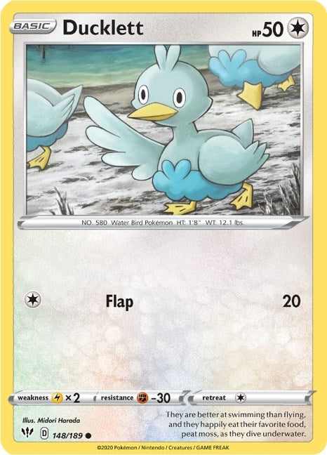 Image for Ducklett (148/189) [SWSH03: Darkness Ablaze] - Pokemon