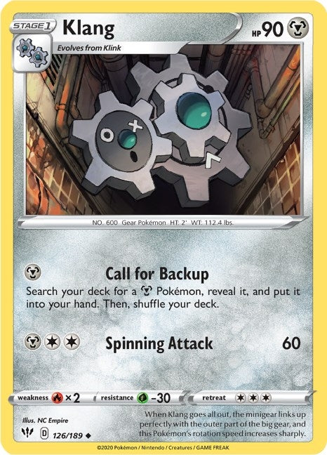 Image for Klang (126/189) [SWSH03: Darkness Ablaze] - Pokemon